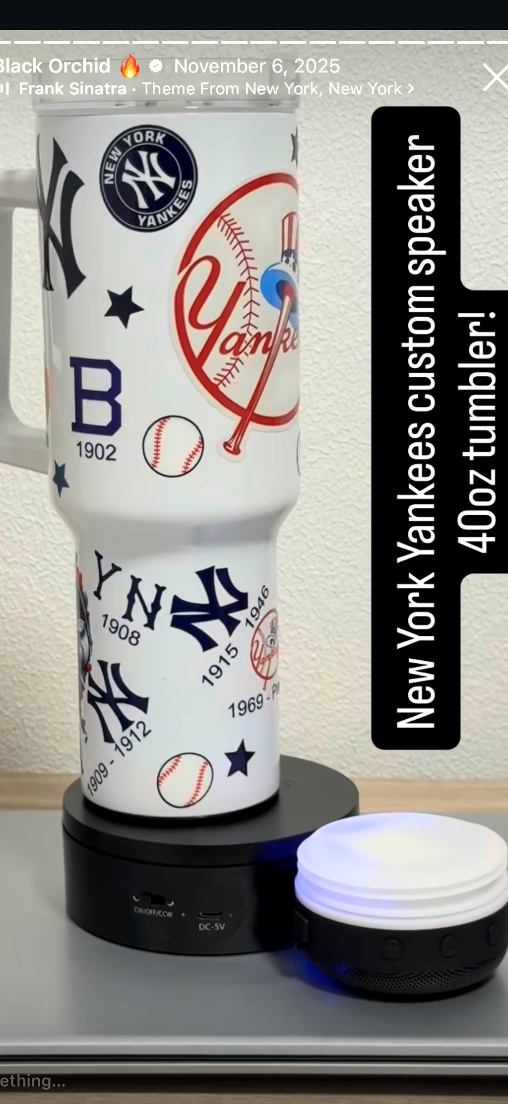 Customized Speaker Tumbler